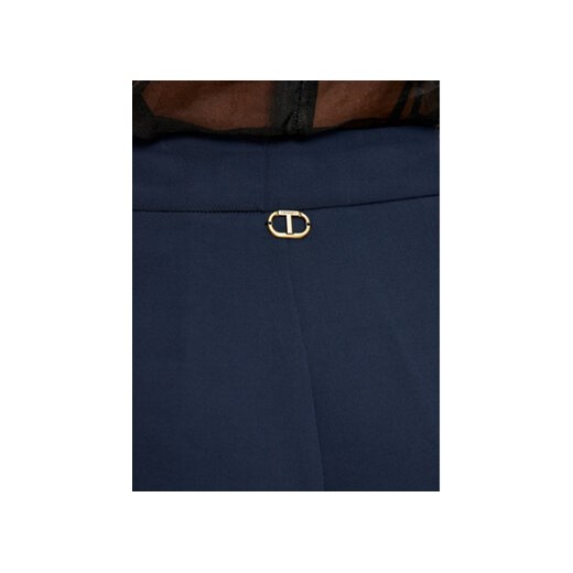 TWINSET Spodnie materiałowe 242TP2351 Granatowy Straight Leg Twinset 48 MODIVO
