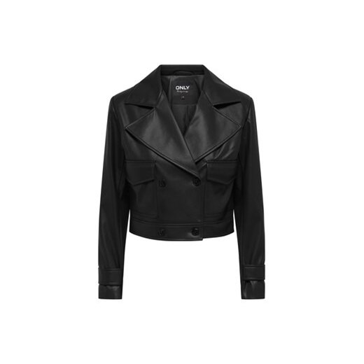 ONLY Kurtka z imitacji skóry 15293027 Czarny Regular Fit XL MODIVO