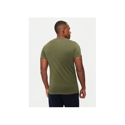 Aeronautica Militare T-Shirt AM1UTI004 Zielony Slim Fit Aeronautica Militare M MODIVO