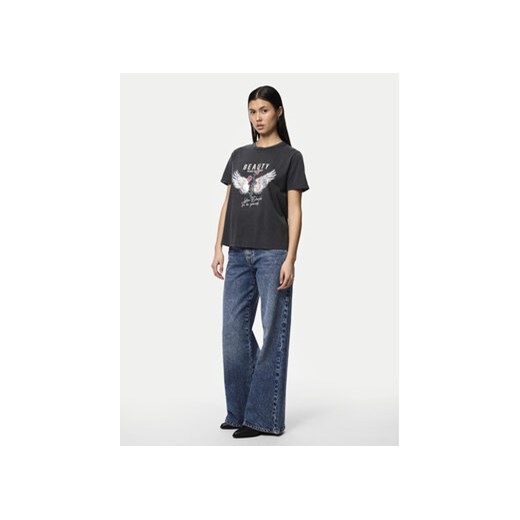 Pieces T-Shirt Filten 17152519 Szary Regular Fit Pieces XS MODIVO