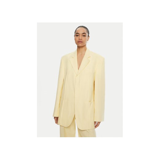 JACQUEMUS Marynarka 22E213JA101 Żółty Regular Fit Jacquemus 44 MODIVO