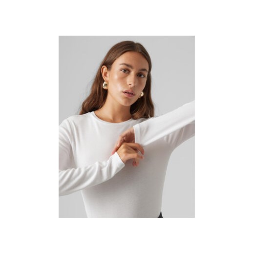 Vero Moda Bluzka Roma 10293830 Biały Slim Fit Vero Moda XS MODIVO