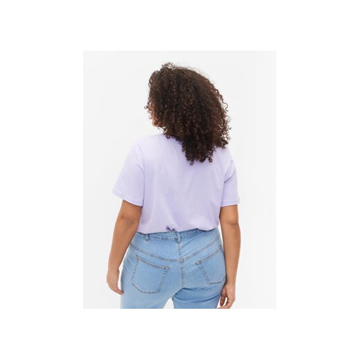 Zizzi T-Shirt V50224B Fioletowy Regular Fit Zizzi S MODIVO