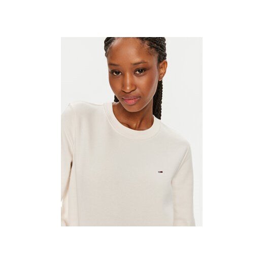 Tommy Jeans Bluza Flag DW0DW19726 Écru Regular Fit Tommy Jeans M MODIVO