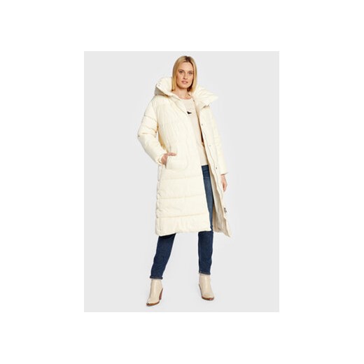 Trussardi Kurtka puchowa 56S00792 Écru Relaxed Fit Trussardi 48 MODIVO