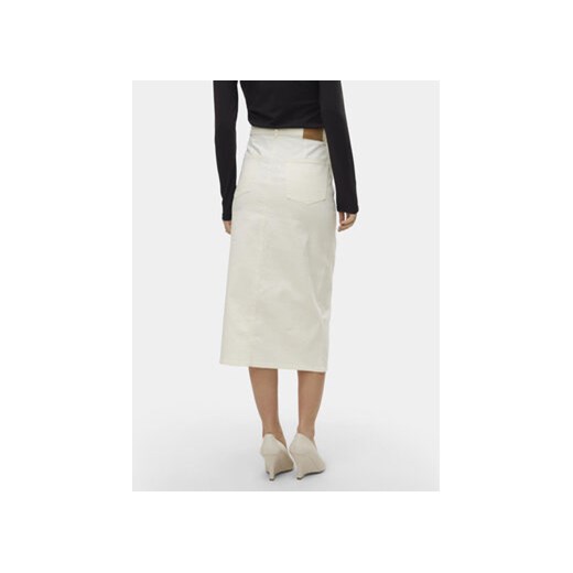 Vero Moda Spódnica jeansowa Veri 10295731 Biały Regular Fit Vero Moda L MODIVO