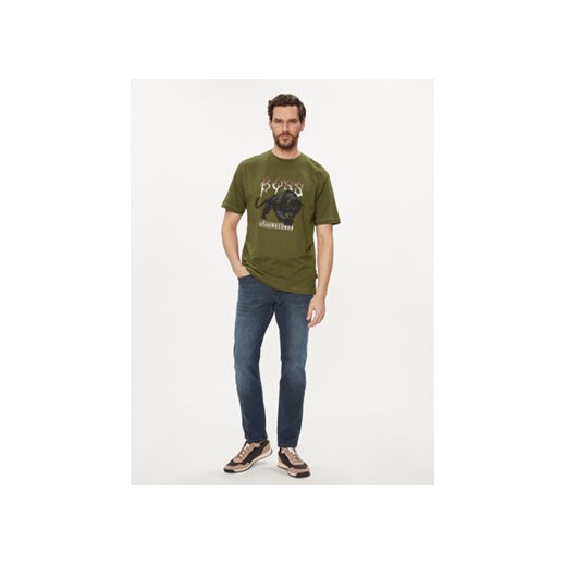 Boss T-Shirt TeePantera 50510223 Zielony Regular Fit S MODIVO
