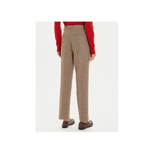 Tommy Hilfiger Spodnie materiałowe Herringbone WW0WW42959 Brązowy Straight Fit Tommy Hilfiger 42 MODIVO