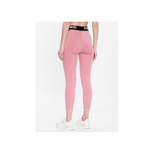 Napapijri Legginsy M-Box NP0A4GKT Różowy Slim Fit Napapijri S MODIVO