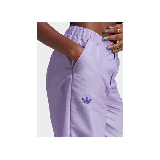 adidas Spodnie dresowe Wide Leg Tracksuit Bottoms IC5443 Fioletowy M MODIVO