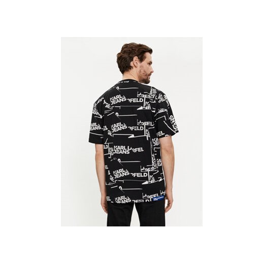 Karl Lagerfeld Jeans T-Shirt 240D1709 Czarny Relaxed Fit M MODIVO