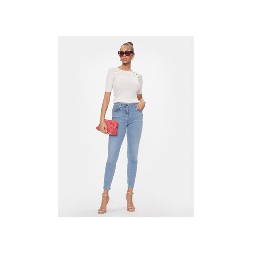 Luisa Spagnoli Bluzka Contralto 58230 Biały Slim Fit Luisa Spagnoli M MODIVO