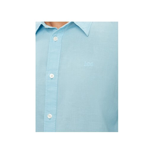 Lee Koszula Patch 112349050 Niebieski Regular Fit Lee M MODIVO