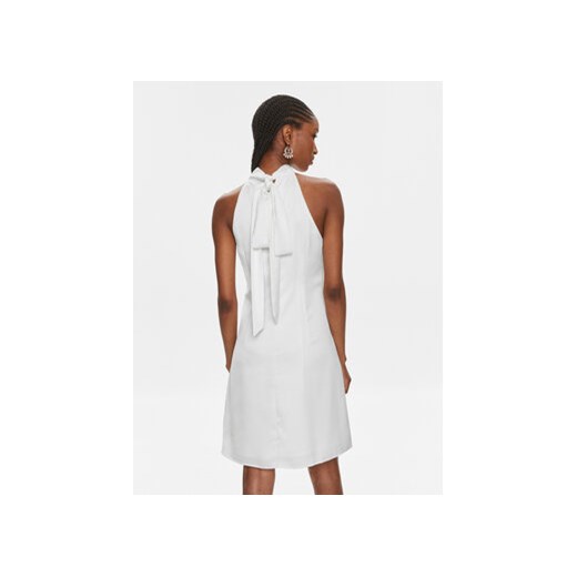 YAS Sukienka koktajlowa Dottea 26032326 Biały Slim Fit Yas S MODIVO