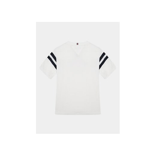 Tommy Hilfiger T-Shirt Varsity KB0KB08678 D Biały Regular Fit Tommy Hilfiger 12Y MODIVO