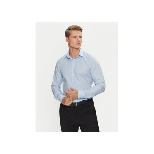 Calvin Klein Koszula Non Iron Tonal Strct Slim Shirt K10K113848 Niebieski Calvin Klein 44 MODIVO