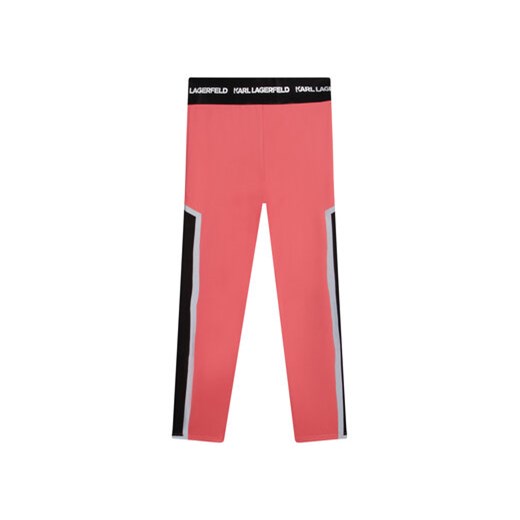 Karl Lagerfeld Kids Legginsy Z14202 M Różowy Regular Fit 4Y MODIVO