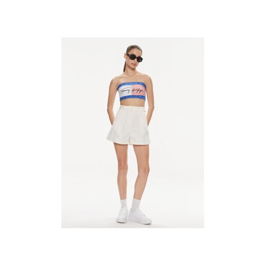 Tommy Jeans Top Flag UW0UW05151 Niebieski Slim Fit Tommy Jeans M MODIVO