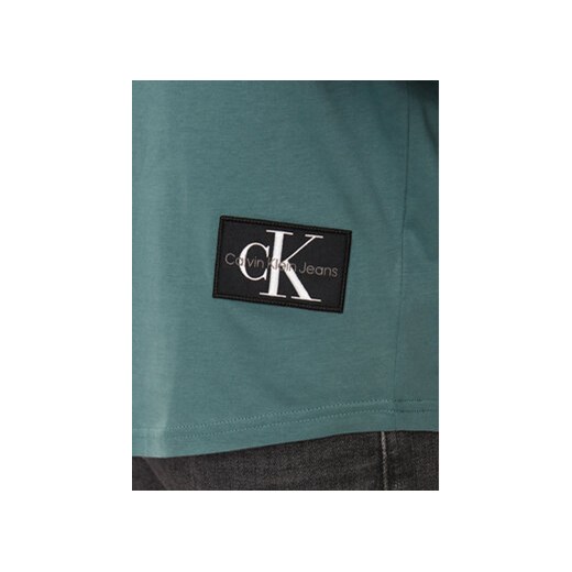 Calvin Klein Jeans T-Shirt J30J323482 Zielony Regular Fit XL MODIVO