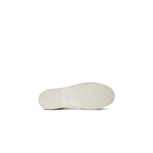 Calvin Klein Sneakersy Low Top Lace Up W/ Zip Mono HM0HM01496 Biały Calvin Klein 45 MODIVO