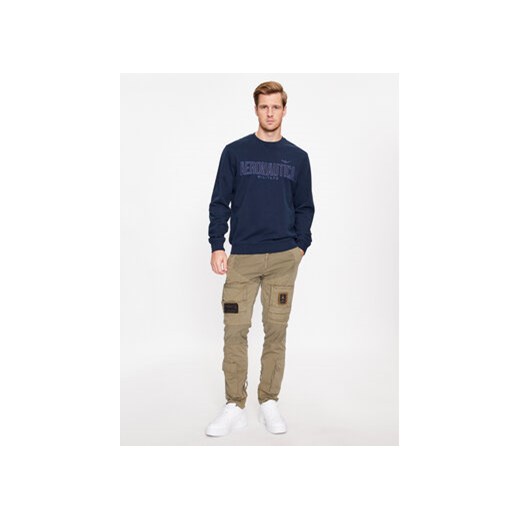 Aeronautica Militare Bluza 232FE1804F511 Granatowy Regular Fit Aeronautica Militare S MODIVO