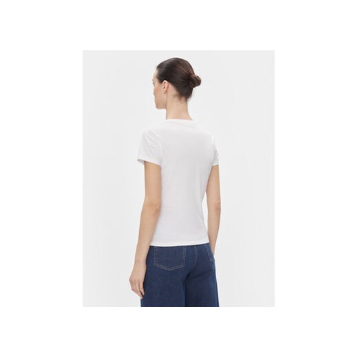 Calvin Klein T-Shirt Smooth Cotton Baby Tee K20K206794 Biały Slim Fit Calvin Klein L MODIVO