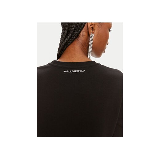 KARL LAGERFELD Bluza Ikonik 2.0 230W1802 Czarny Regular Fit Karl Lagerfeld M MODIVO