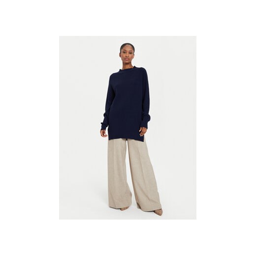 Kontatto Sweter 3M0128 Granatowy Relaxed Fit Kontatto one size MODIVO