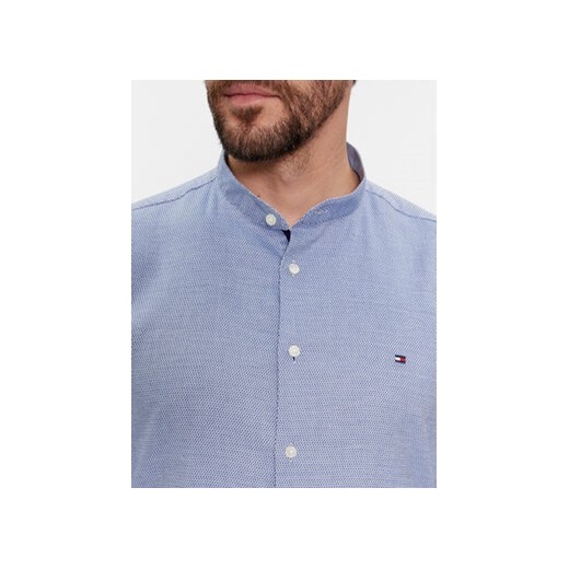 Tommy Hilfiger Koszula Cl Stretch Dobby Sf Shirt MW0MW33821 Niebieski Slim Fit Tommy Hilfiger 42 MODIVO