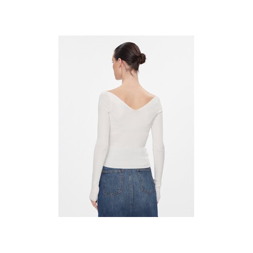 MAX&Co. Bluzka Tolone Biały Slim Fit M MODIVO