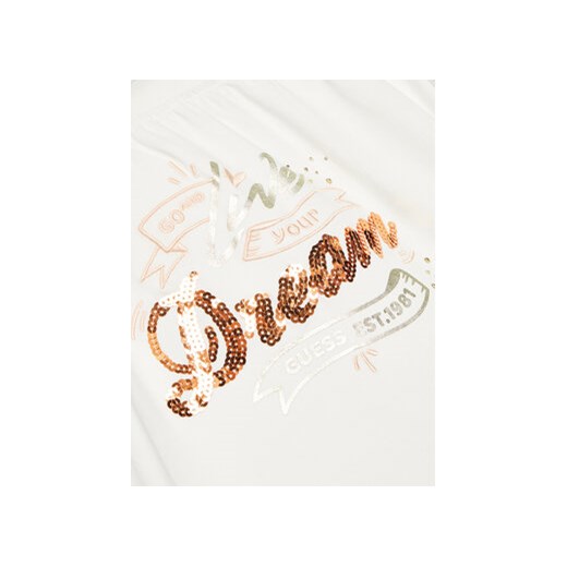 Guess T-Shirt J3GI15 K6YW1 Biały Regular Fit Guess 12Y MODIVO