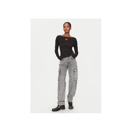 Hugo Bluzka Thermal 50486081 Czarny Slim Fit XL MODIVO