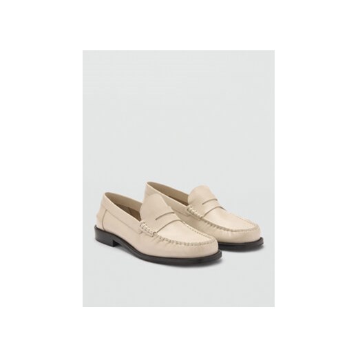 Mango Mokasyny Carol 77083665 Beżowy Mango 36 MODIVO