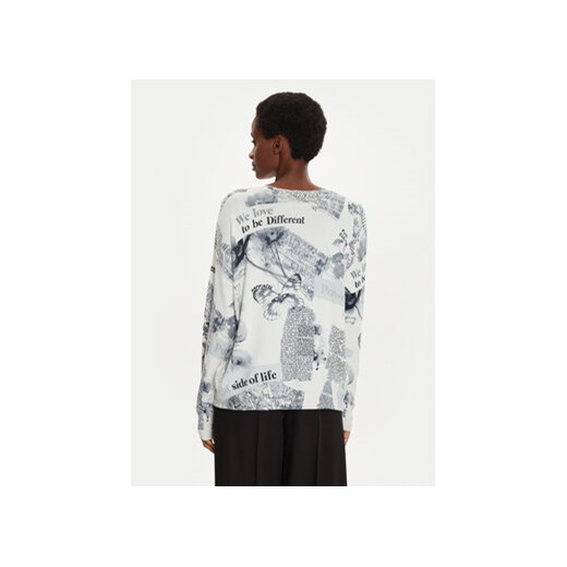 Desigual Sweter Kawartha Lakes 24WWJF61 Écru Regular Fit Desigual XL MODIVO