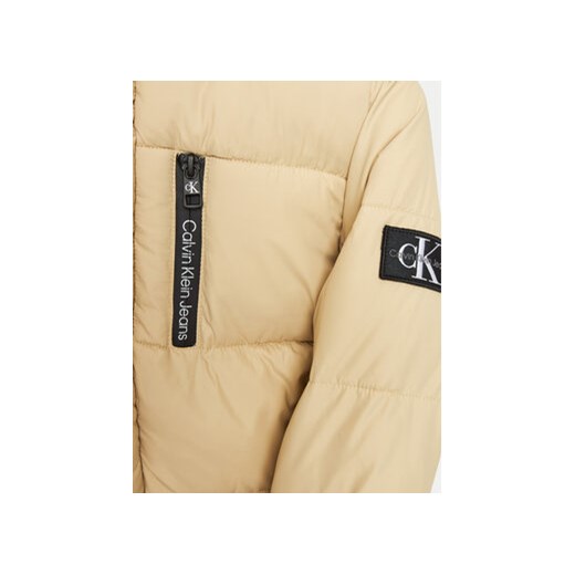 Calvin Klein Jeans Kurtka puchowa Essential IB0IB01276 Beżowy Regular Fit 10Y MODIVO