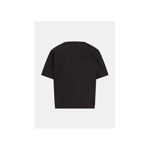Calvin Klein Jeans T-Shirt Glitter Monogram IG0IG02529 Czarny Boxy Fit 16Y MODIVO