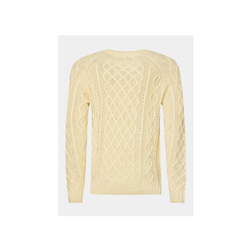 INDICODE Sweter Bussel 35-597 Beżowy Regular Fit S MODIVO