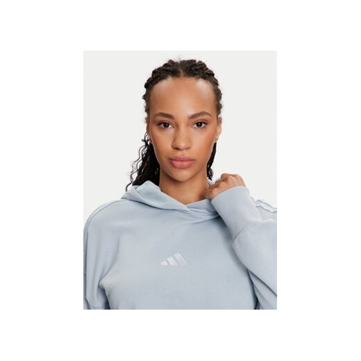 adidas Bluza ALL SZN French Terry 3-Stripes IY6847 Niebieski Regular Fit M MODIVO