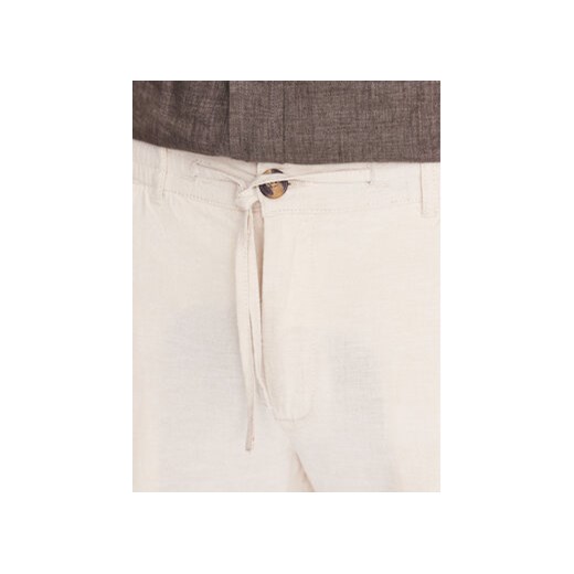 Lindbergh Spodnie materiałowe 30-008003 Beżowy Tapered Fit M MODIVO