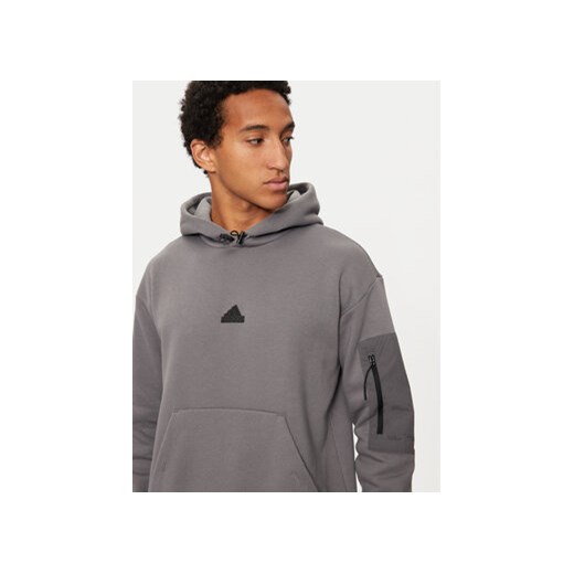 adidas Bluza City Escape IY1518 Szary Regular Fit XXL MODIVO