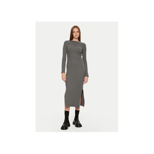 Brave Soul Sukienka codzienna LDRJ-624CAMILA Szary Regular Fit XL MODIVO