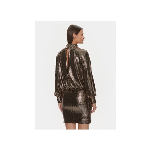 ViCOLO Sukienka koktajlowa FR0017 Złoty Regular Fit Vicolo M MODIVO
