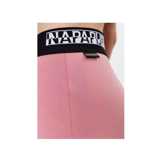 Napapijri Legginsy M-Box NP0A4GKT Różowy Slim Fit Napapijri S MODIVO