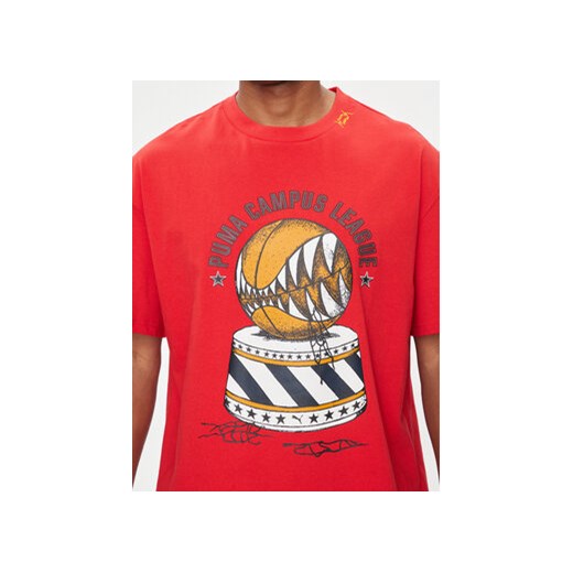 Puma T-Shirt Showtime 624740 Czerwony Regular Fit Puma XXL MODIVO