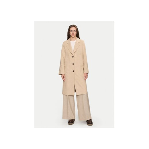 Marc O'Polo Płaszcz wełniany 408 0294 71265 Beżowy Regular Fit ze sklepu MODIVO w kategorii Płaszcze damskie - zdjęcie 176915885