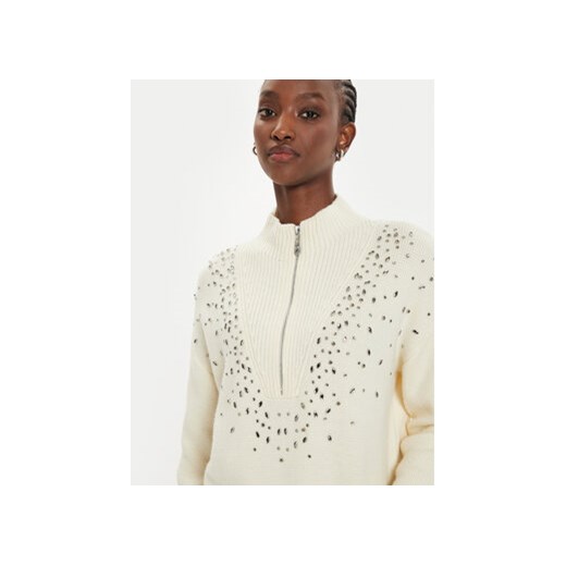 Pinko Sweter Bombay Maglia 104324 A27A Écru Regular Fit Pinko XS MODIVO