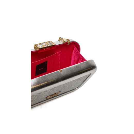 Pinko Torebka Greta Box AI 24-25 PLTT 103515 A1WD Srebrny Pinko one size MODIVO