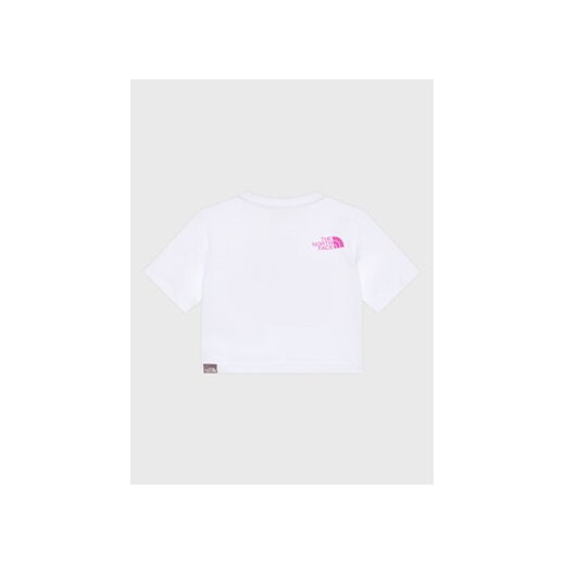 The North Face T-Shirt Crop Easy NF0A83EU Biały Regular Fit The North Face L MODIVO