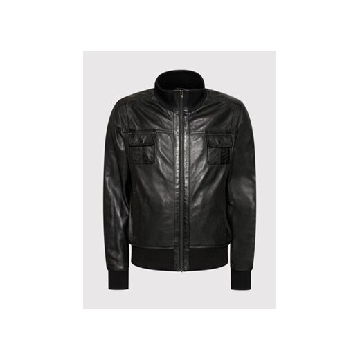 Serge Pariente Kurtka skórzana Dany Czarny Regular Fit Serge Pariente 3XL MODIVO