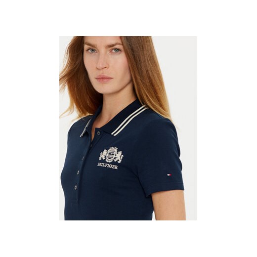 Tommy Hilfiger Sukienka codzienna Varsity WW0WW43841 Granatowy Slim Fit Tommy Hilfiger XS MODIVO